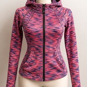 KIMBERLY C Space Dye Zip Up Hoodie Jacket